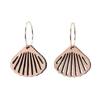 DIBB Design Øreringe Forgyldt sølv Ariel Øreringe Ariel - Sølv øreringe | Bæredygtige træ smykker | Håndlavet design 