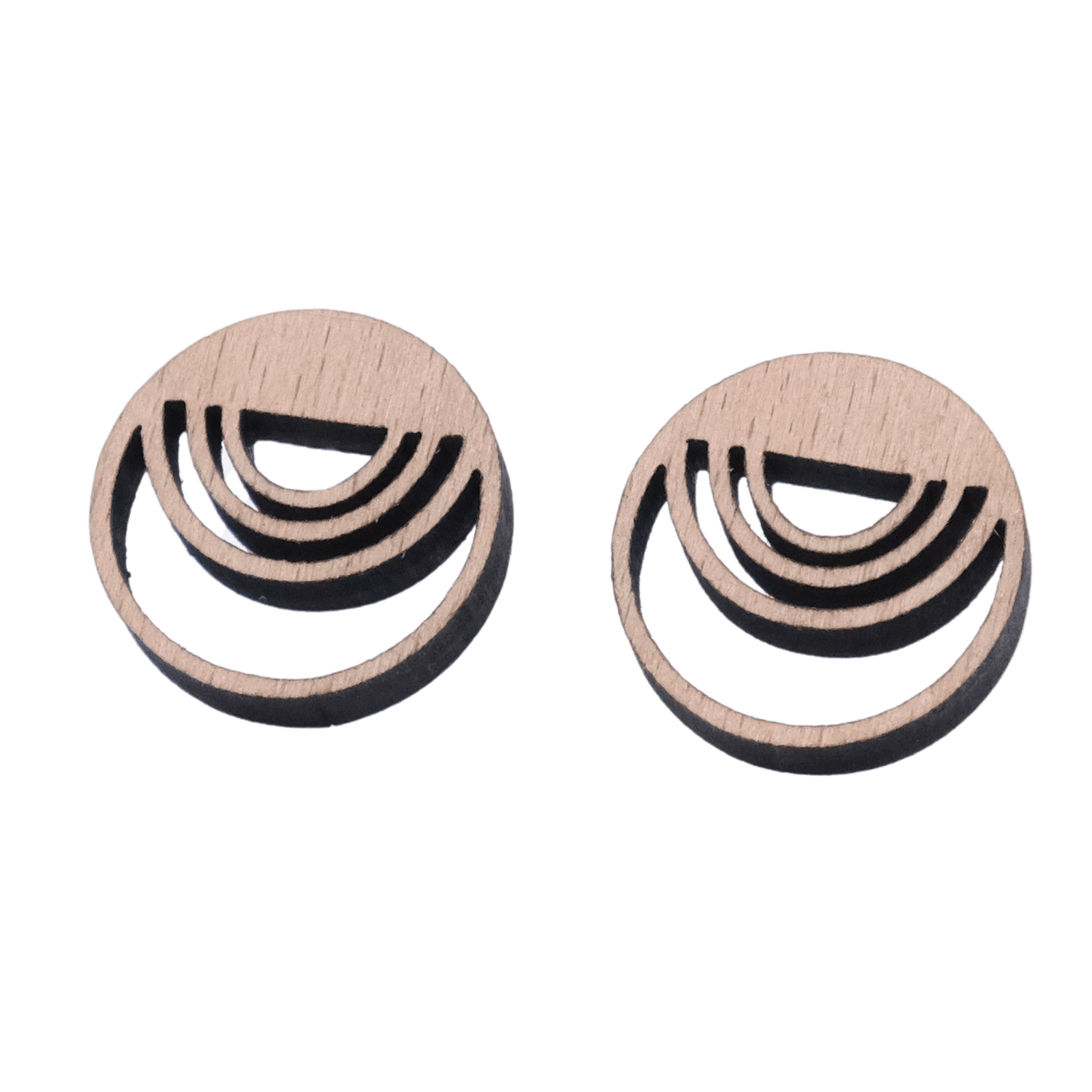 Johanne Ørestikker - Sølv Sølv øreringe | Bæredygtige træ øreringe | Designer træ smykker i sølv | DIBB Design