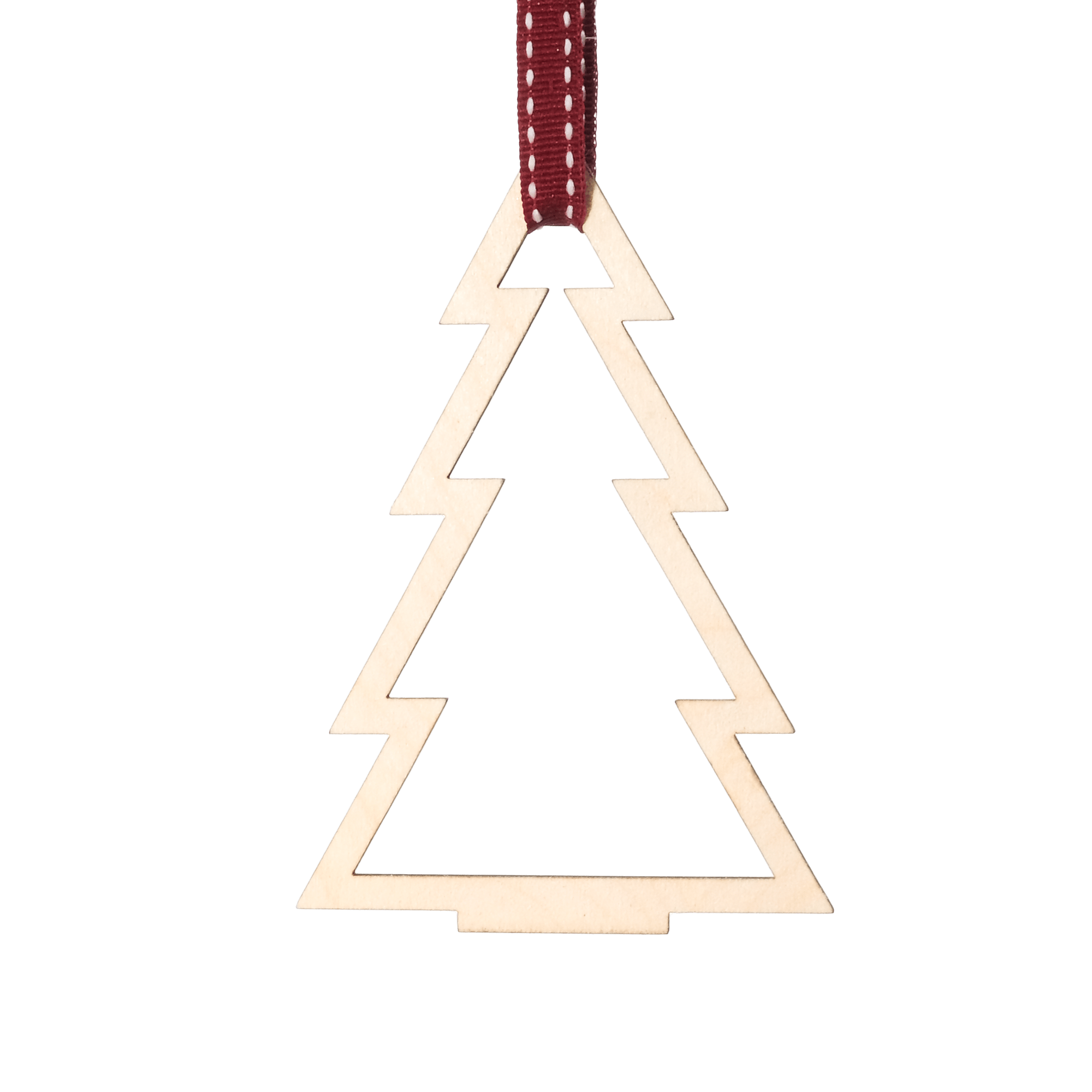 Juletræ, træ - 2stk Sølv øreringe | Bæredygtige træ øreringe | Designer træ smykker i sølv | DIBB Design