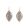 Lærke Øreringe Sølv øreringe | Bæredygtige træ øreringe | Designer træ smykker i sølv | DIBB Design