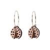 Marie Øreringe Sølv øreringe | Bæredygtige træ øreringe | Designer træ smykker i sølv | DIBB Design