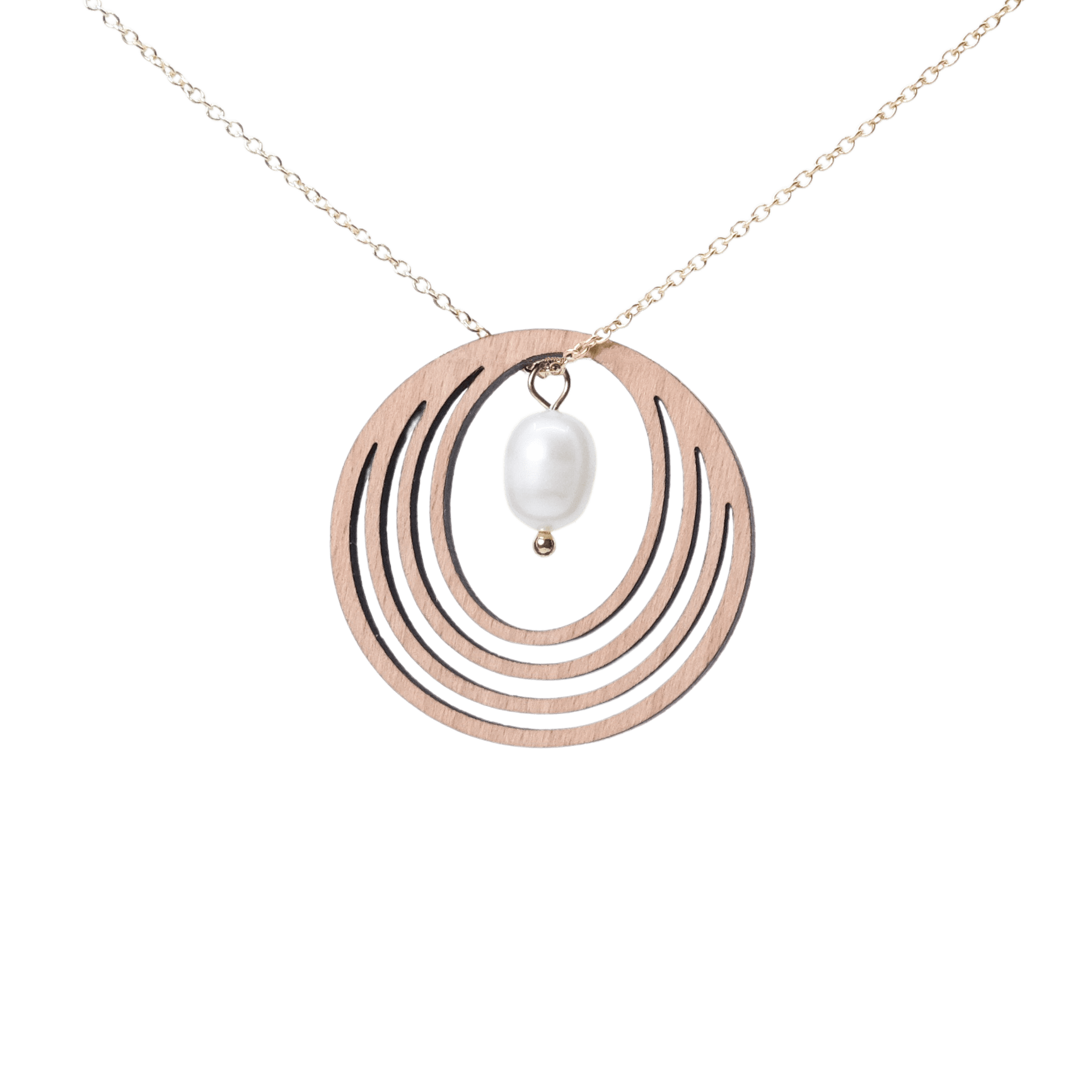 Mercedes Halskæde Sølv øreringe | Bæredygtige træ øreringe | Designer træ smykker i sølv | DIBB Design
