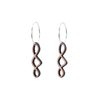Nele Øreringe Sølv øreringe | Bæredygtige træ øreringe | Designer træ smykker i sølv | DIBB Design