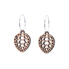 Saga Øreringe Sølv øreringe | Bæredygtige træ øreringe | Designer træ smykker i sølv | DIBB Design