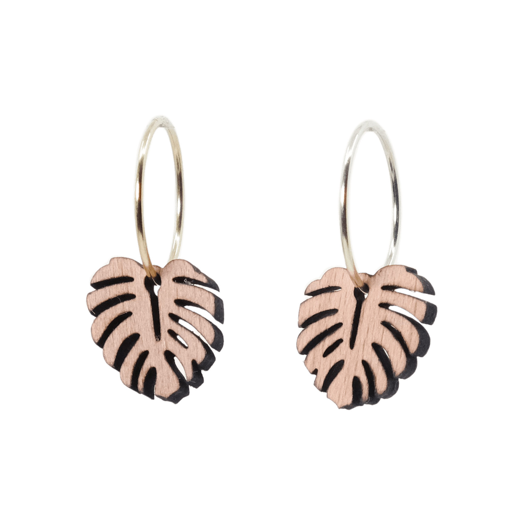 Tolou Øreringe Sølv øreringe | Bæredygtige træ øreringe | Designer træ smykker i sølv | DIBB Design