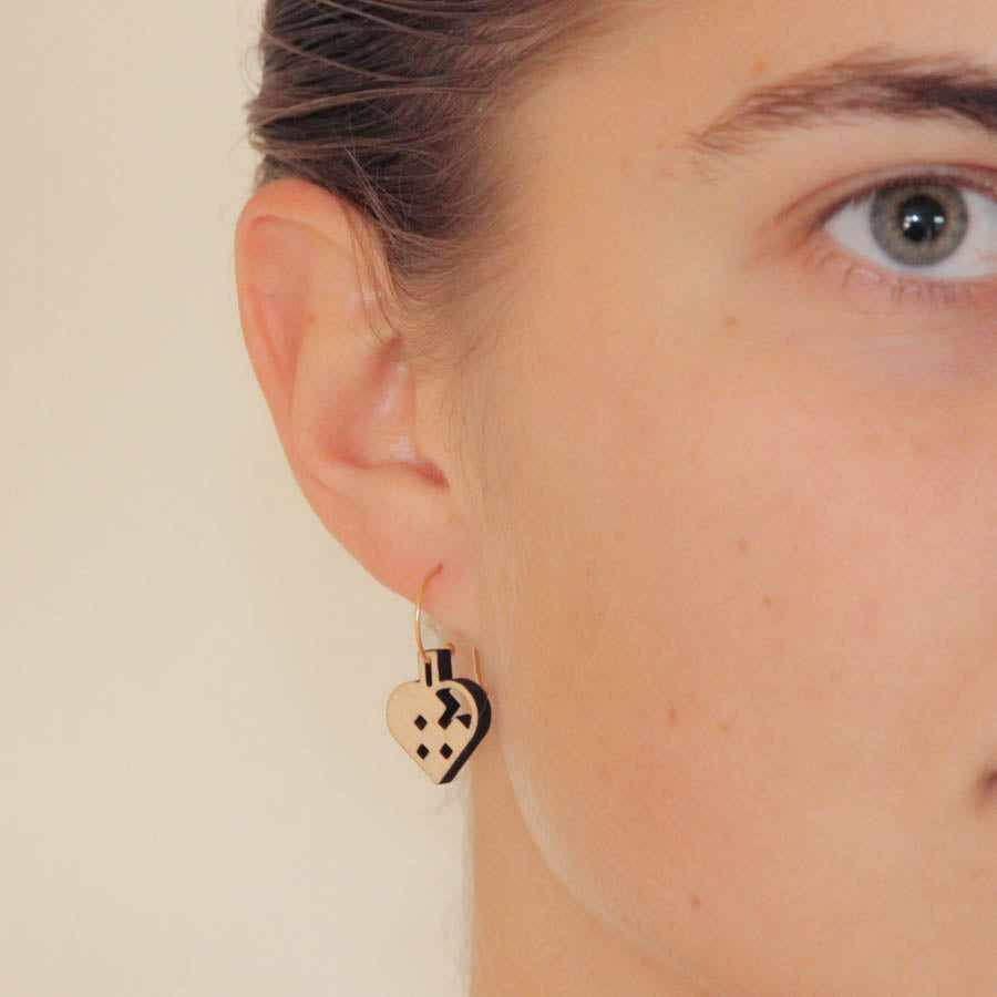 Julehjerte Øreringe