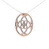 DIBB Design Halskæde Forgyldt sølv Agnes Halskæde Agnes - Sølv halskæde | Bæredygtige træ smykker | Håndlavet design 