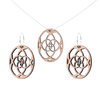 Agnes Sæt Sølv øreringe | Bæredygtige træ øreringe | Designer træ smykker i sølv | DIBB Design