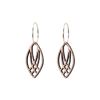 Augusta Øreringe Sølv øreringe | Bæredygtige træ øreringe | Designer træ smykker i sølv | DIBB Design