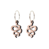 Cille Øreringe Sølv øreringe | Bæredygtige træ øreringe | Designer træ smykker i sølv | DIBB Design