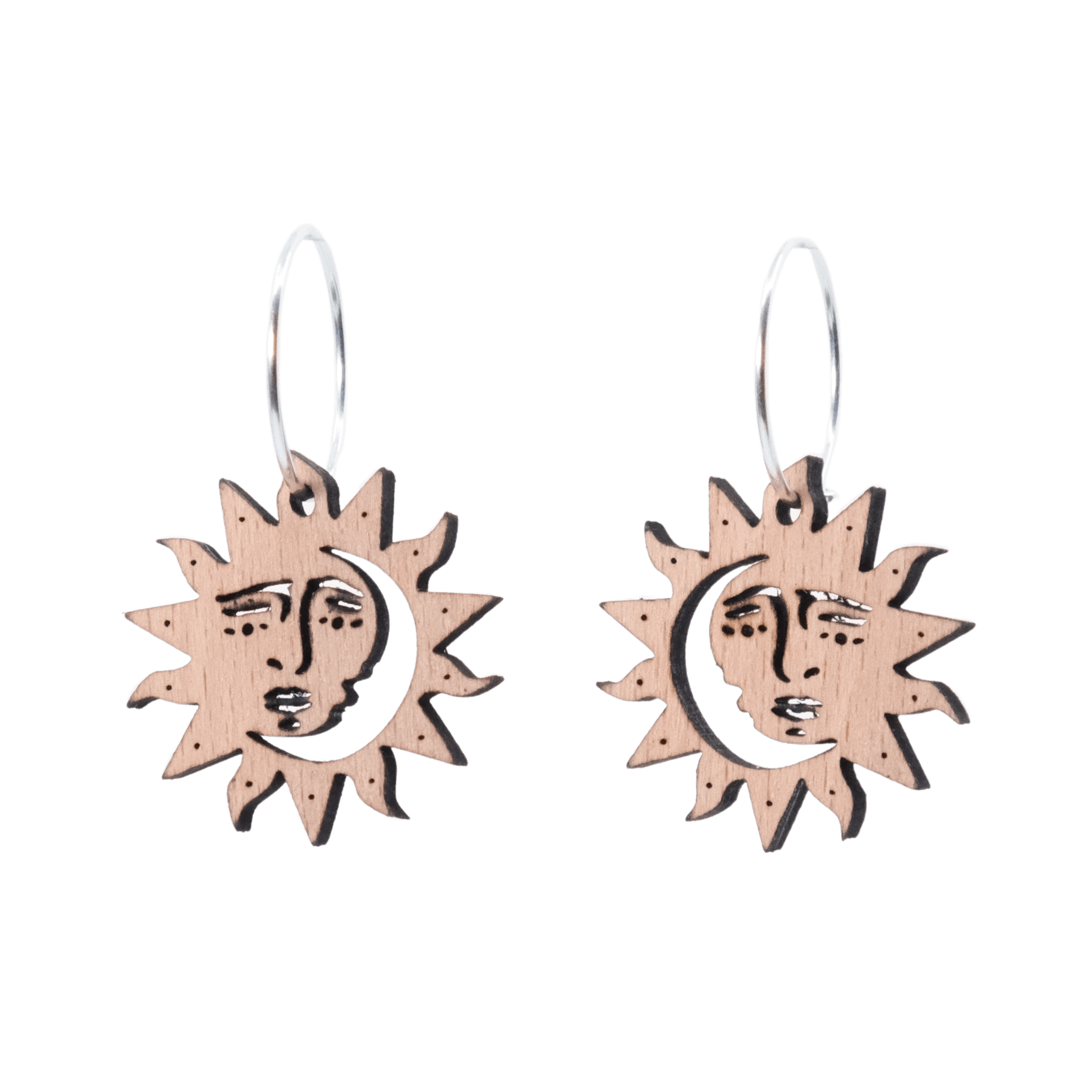 DIBB Design Øreringe Sølv Dagmar Øreringe Dagmar - Sølv øreringe | Bæredygtige træ smykker | Håndlavet design 