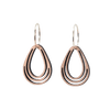 DIBB Design Øreringe Forgyldt sølv Frida Øreringe Frida - Sølv øreringe | Bæredygtige træ smykker | Håndlavet design 