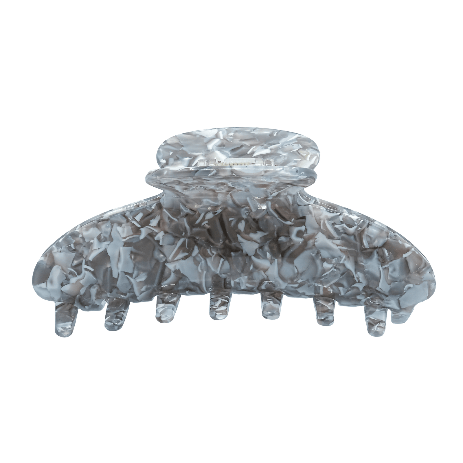 Hårklemme Grå/Sølv Sølv øreringe | Bæredygtige træ øreringe | Designer træ smykker i sølv | DIBB Design