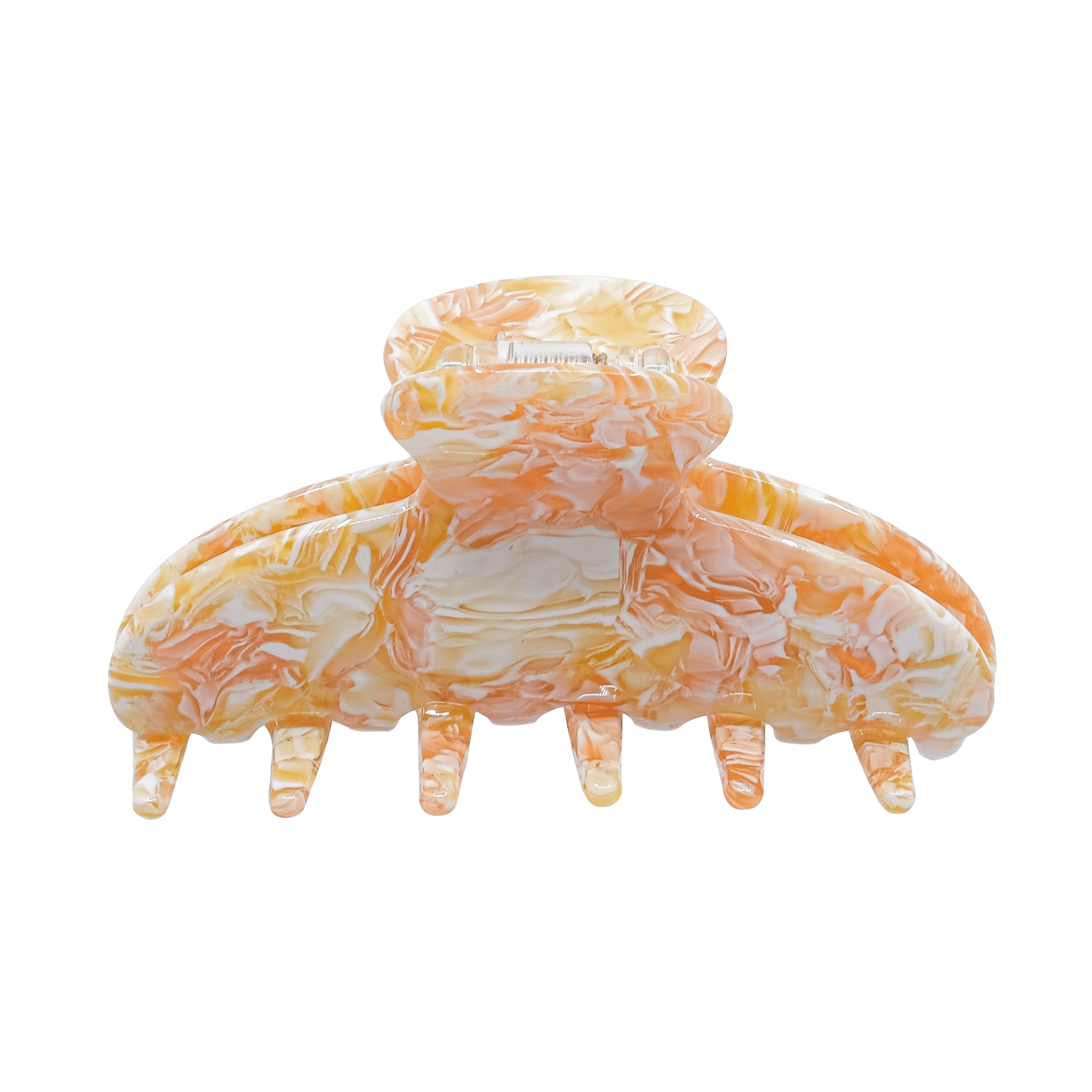 Hårklemme Gul/Rosa Sølv øreringe | Bæredygtige træ øreringe | Designer træ smykker i sølv | DIBB Design