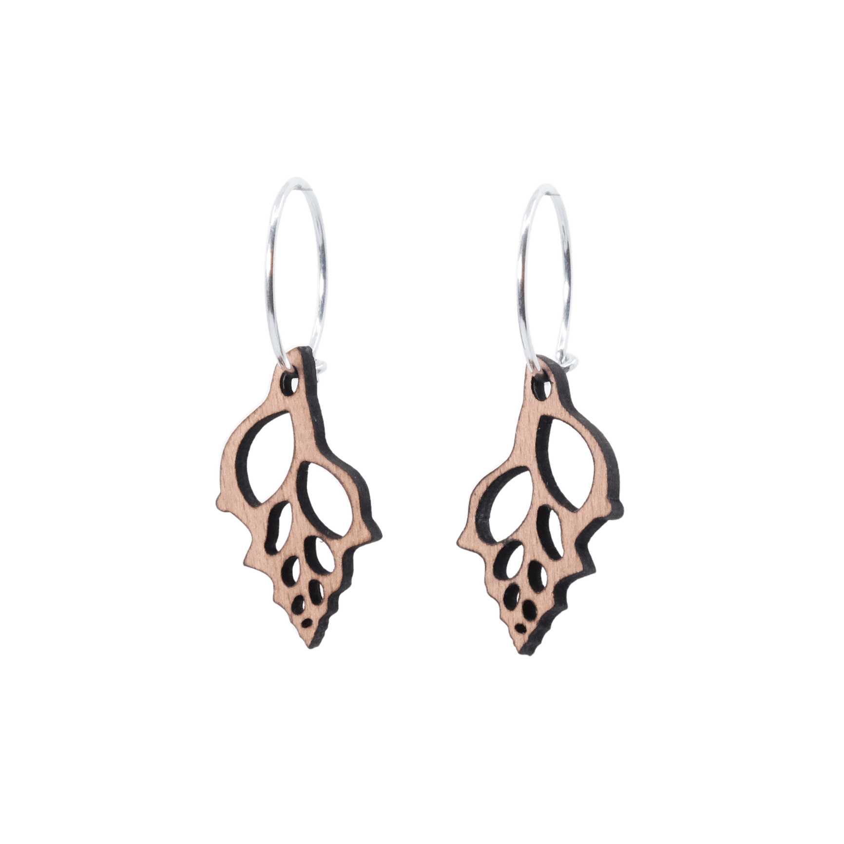 DIBB Design Øreringe Sølv Kirsten Øreringe Kirsten- Sølv øreringe | Bæredygtige træ smykker | Håndlavet design 