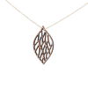 Lærke Halskæde Sølv øreringe | Bæredygtige træ øreringe | Designer træ smykker i sølv | DIBB Design