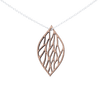DIBB Design Halskæde Sølv Lærke Halskæde Lærke - Sølv halskæde | Bæredygtige træ smykker | Håndlavet design 
