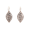 DIBB Design Øreringe Forgyldt sølv Lærke Øreringe Lærke - Sølv øreringe | Bæredygtige træ smykker | Håndlavet design 