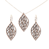 Lærke Sæt Sølv øreringe | Bæredygtige træ øreringe | Designer træ smykker i sølv | DIBB Design