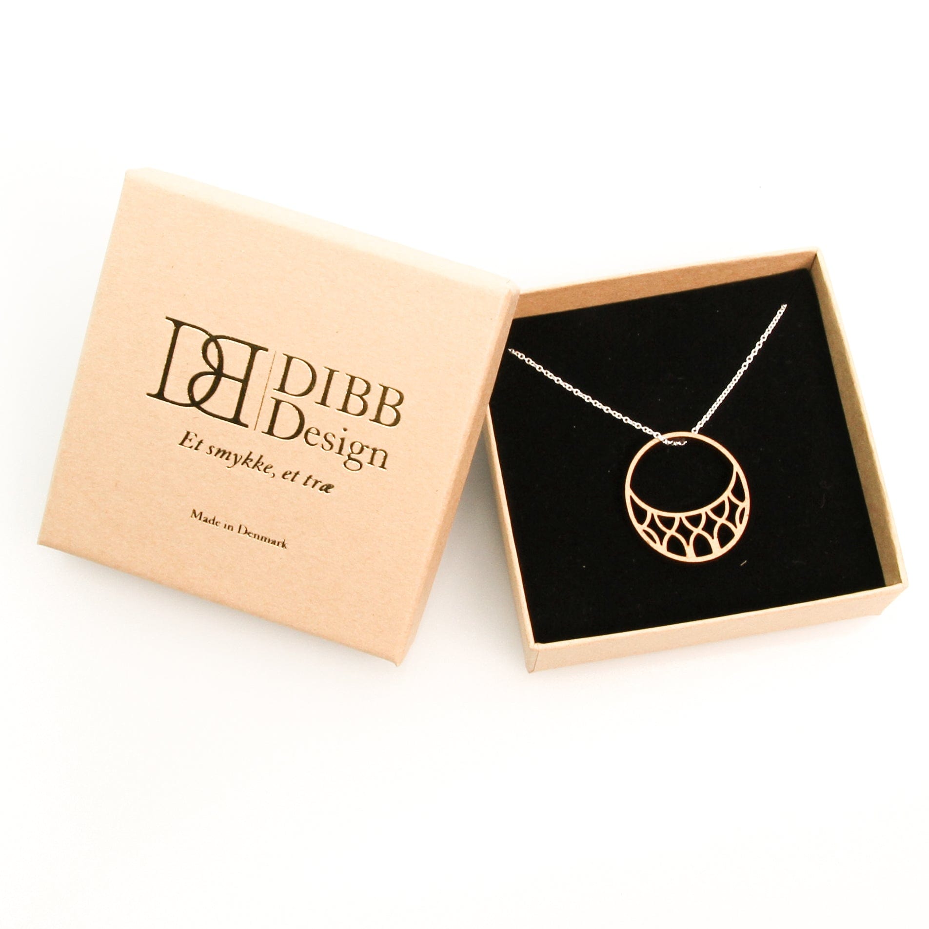 DIBB Design Halskæde Laila Halskæde Laila - Sølv halskæde | Bæredygtige træ smykker | Håndlavet design 