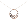 Laila Halskæde Sølv øreringe | Bæredygtige træ øreringe | Designer træ smykker i sølv | DIBB Design
