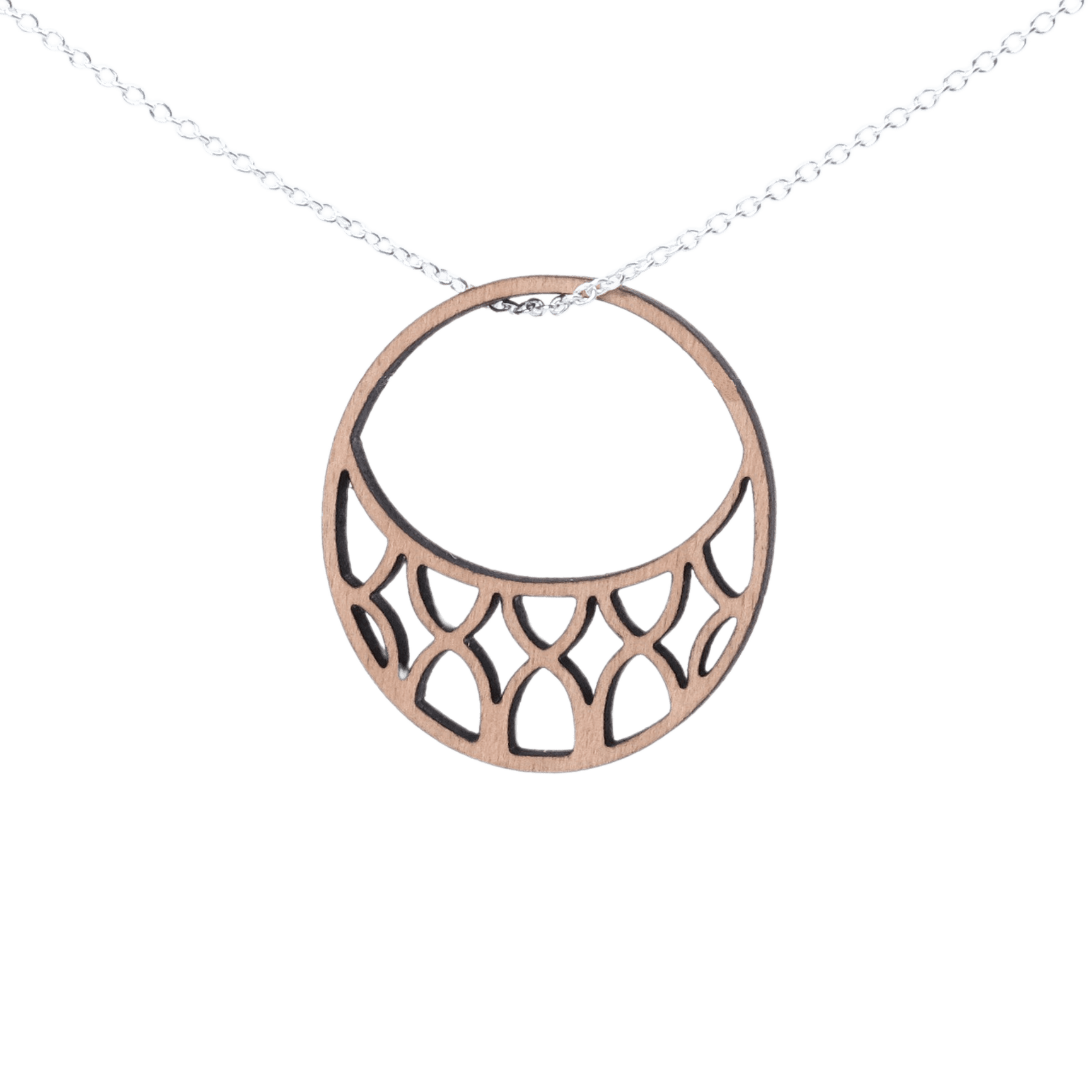 DIBB Design Halskæde Sølv Laila Halskæde Laila - Sølv halskæde | Bæredygtige træ smykker | Håndlavet design 