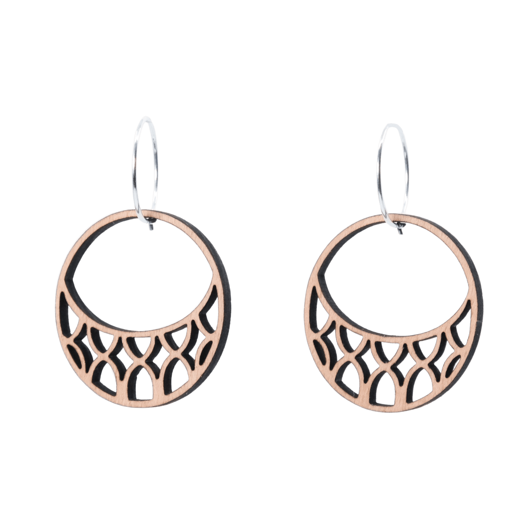 DIBB Design Øreringe Sølv Laila Øreringe Laila - Sølv øreringe | Bæredygtige træ smykker | Håndlavet design 