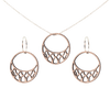DIBB Design Halskæde Forgyldt sølv Laila Sæt Laila Sæt - Sølv | Bæredygtige træ smykker | Håndlavet design 