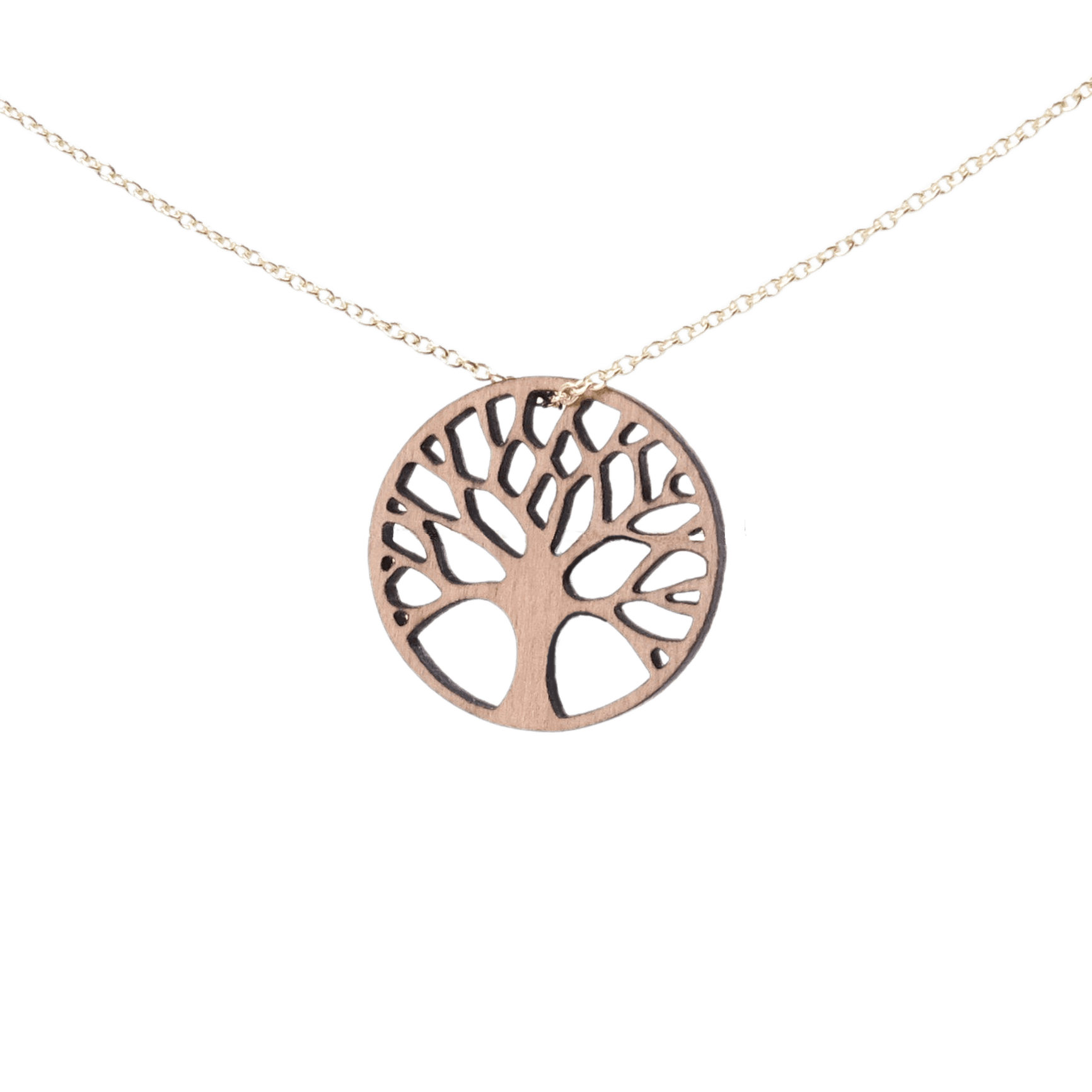 Liv Halskæde Sølv øreringe | Bæredygtige træ øreringe | Designer træ smykker i sølv | DIBB Design