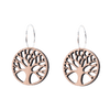 Liv Øreringe Sølv øreringe | Bæredygtige træ øreringe | Designer træ smykker i sølv | DIBB Design