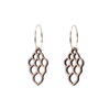DIBB Design Øreringe Forgyldt sølv Luna Øreringe Luna - Sølv øreringe | Bæredygtige træ smykker | Håndlavet design 