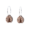 DIBB Design Øreringe Sølv Marie Øreringe Martine- Sølv øreringe | Bæredygtige træ smykker | Håndlavet design 