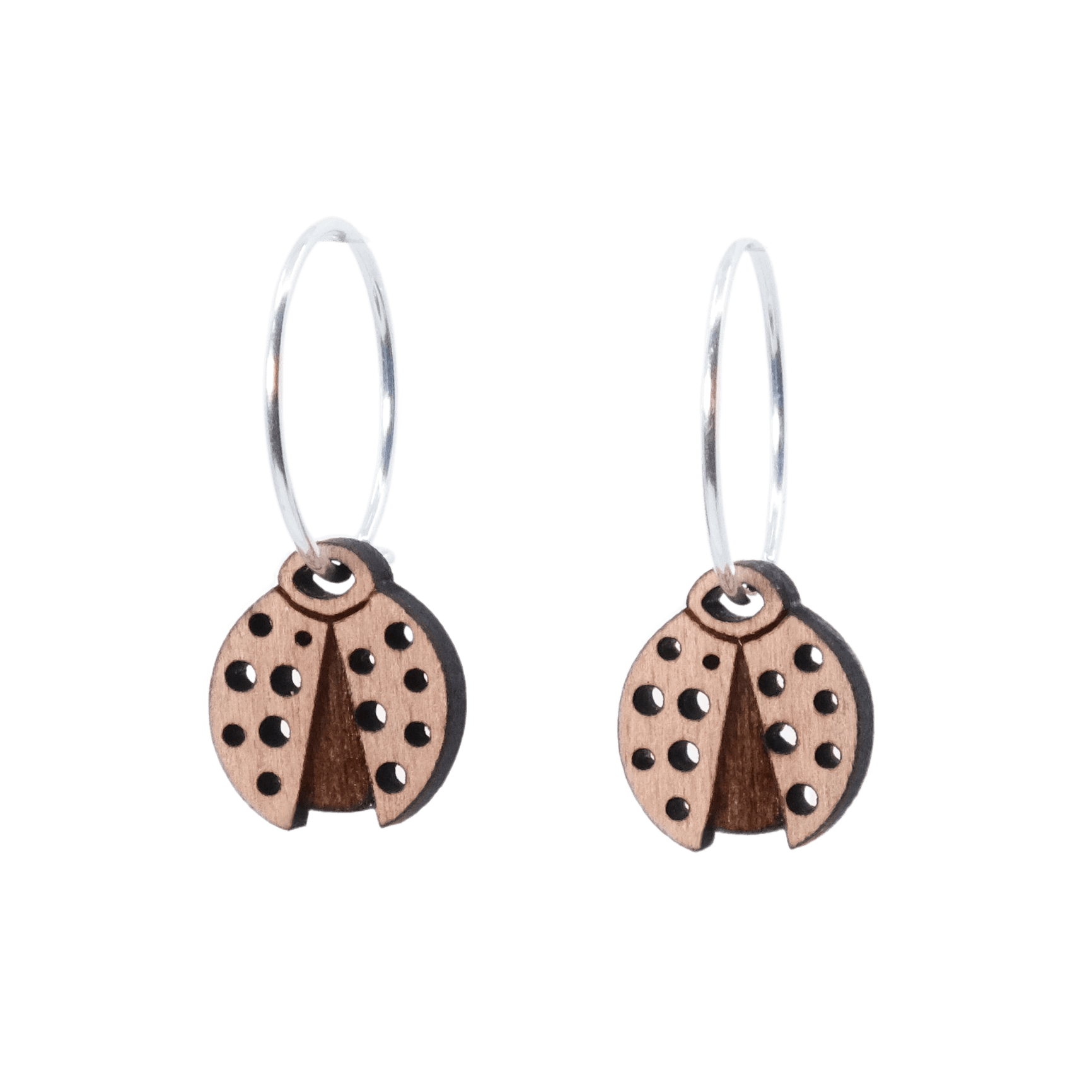 DIBB Design Øreringe Sølv Marie Øreringe Martine- Sølv øreringe | Bæredygtige træ smykker | Håndlavet design 