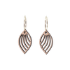 DIBB Design Øreringe Forgyldt sølv Maya Øreringe Maya - Sølv øreringe | Bæredygtige træ smykker | Håndlavet design 