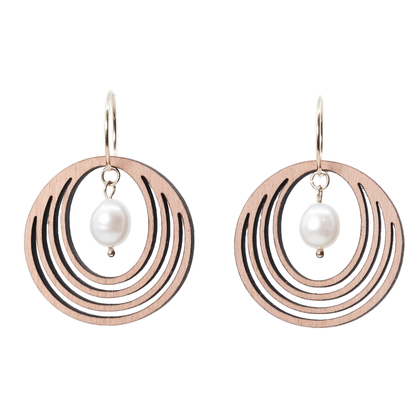 Mercedes Øreringe Sølv øreringe | Bæredygtige træ øreringe | Designer træ smykker i sølv | DIBB Design