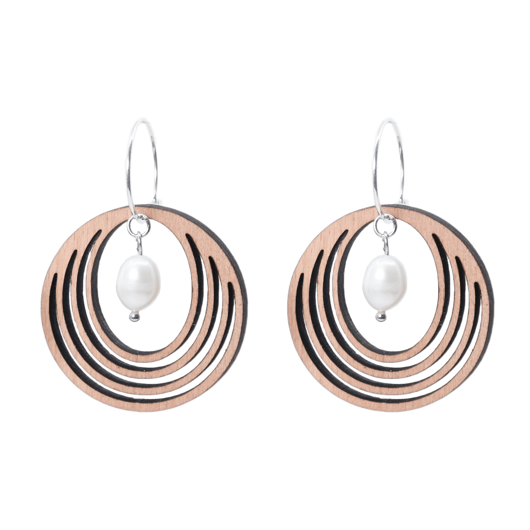 DIBB Design Øreringe Sølv Mercedes Øreringe Mercedes -Sølv øreringe | Bæredygtige træ smykker | Håndlavet design 