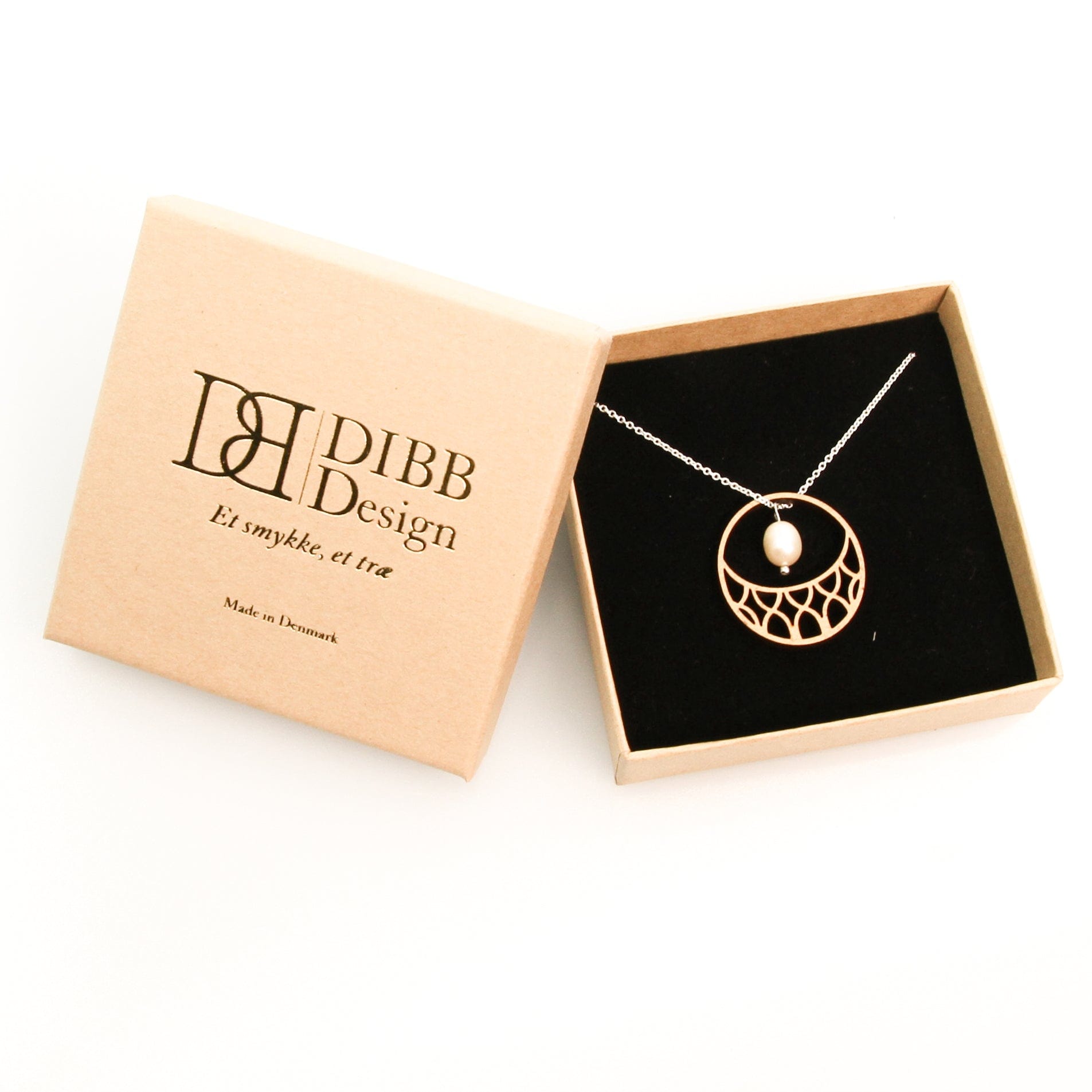 DIBB Design Halskæde Mia Halskæde Mia - Sølv halskæde | Bæredygtige træ smykker | Håndlavet design 