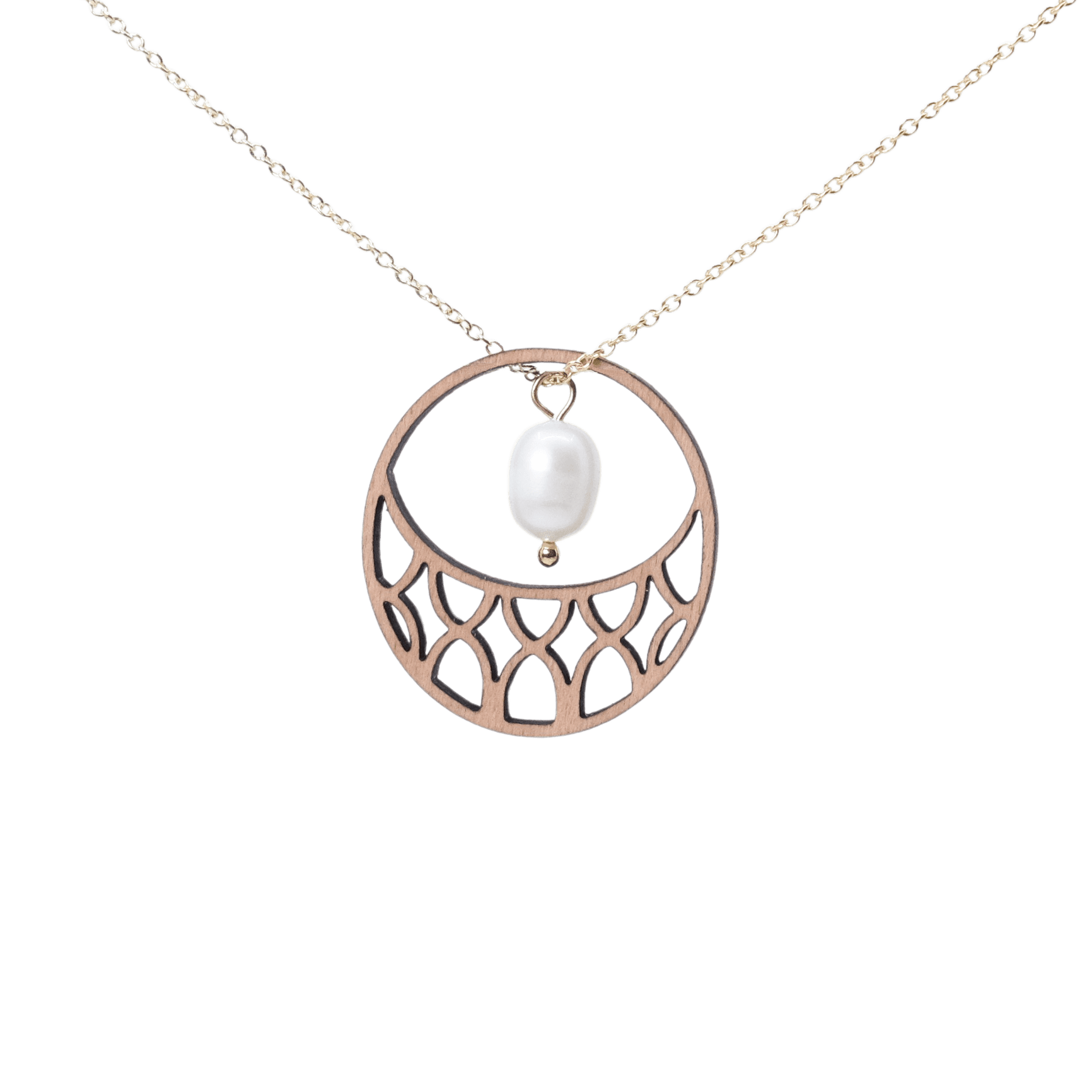 Mia Halskæde Sølv øreringe | Bæredygtige træ øreringe | Designer træ smykker i sølv | DIBB Design