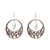 Mia Øreringe Sølv øreringe | Bæredygtige træ øreringe | Designer træ smykker i sølv | DIBB Design