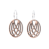 DIBB Design Øreringe Sølv Nanna Øreringe Nanna - Sølv øreringe | Bæredygtige træ smykker | Håndlavet design 