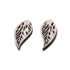 Nora Ørestikker - Sølv Sølv øreringe | Bæredygtige træ øreringe | Designer træ smykker i sølv | DIBB Design