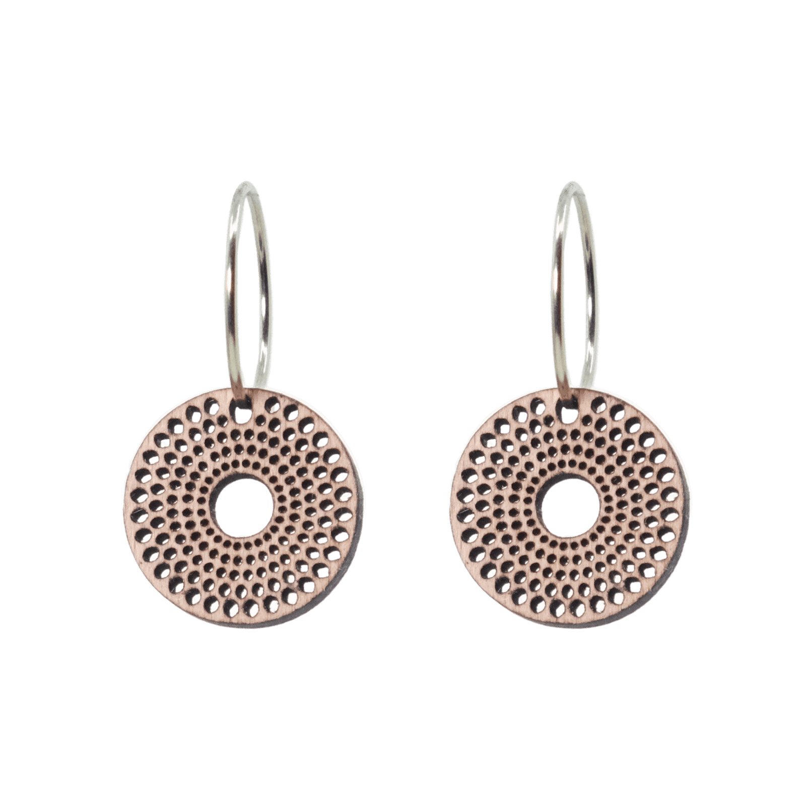 Norma Øreringe Sølv øreringe | Bæredygtige træ øreringe | Designer træ smykker i sølv | DIBB Design