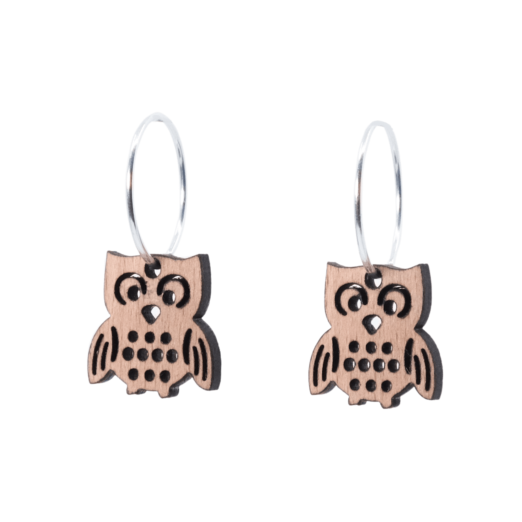 DIBB Design Øreringe Sølv Olga Øreringe Olga - Sølv øreringe | Bæredygtige træ smykker | Håndlavet design 