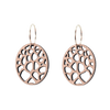 Savannah Øreringe Sølv øreringe | Bæredygtige træ øreringe | Designer træ smykker i sølv | DIBB Design