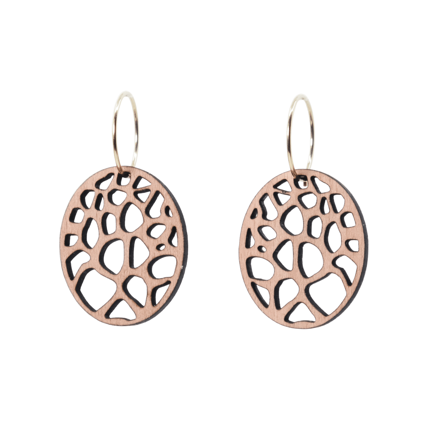 Savannah Øreringe Sølv øreringe | Bæredygtige træ øreringe | Designer træ smykker i sølv | DIBB Design