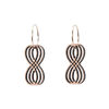 Sofia Øreringe Sølv øreringe | Bæredygtige træ øreringe | Designer træ smykker i sølv | DIBB Design
