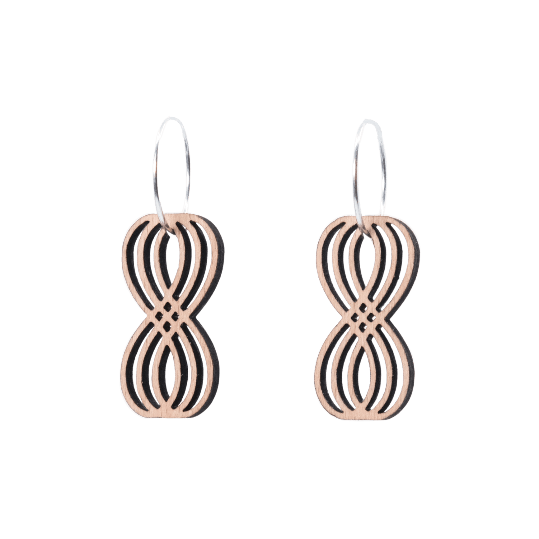 DIBB Design Øreringe Sølv Sofia Øreringe Sofia - Sølv øreringe | Bæredygtige træ smykker | Håndlavet design 