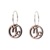Stenbukken Øreringe Sølv øreringe | Bæredygtige træ øreringe | Designer træ smykker i sølv | DIBB Design