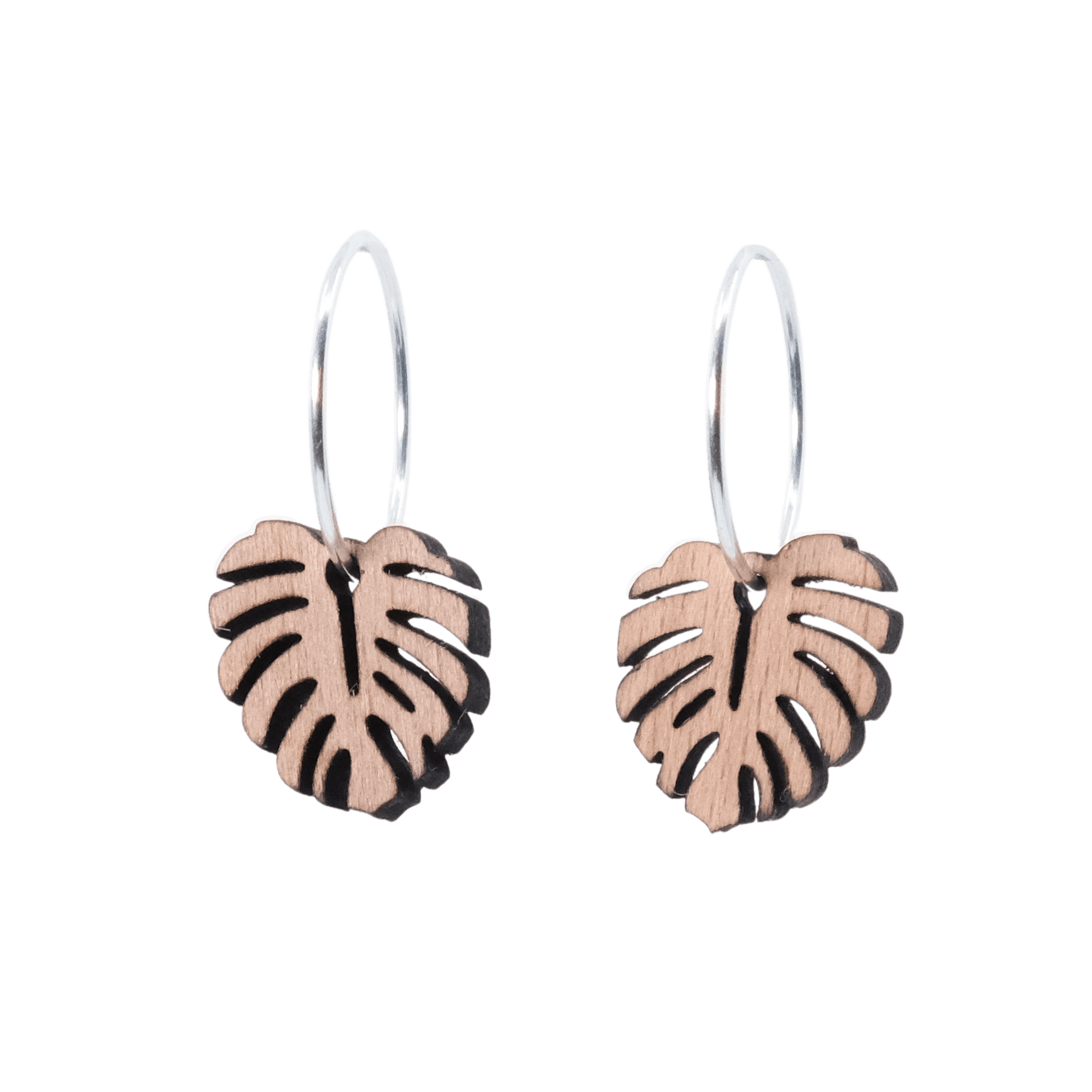 DIBB Design Øreringe Sølv Tolou  Øreringe Tolou - Sølv øreringe | Bæredygtige træ smykker | Håndlavet design 