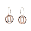 Tvillingen Øreringe Sølv øreringe | Bæredygtige træ øreringe | Designer træ smykker i sølv | DIBB Design